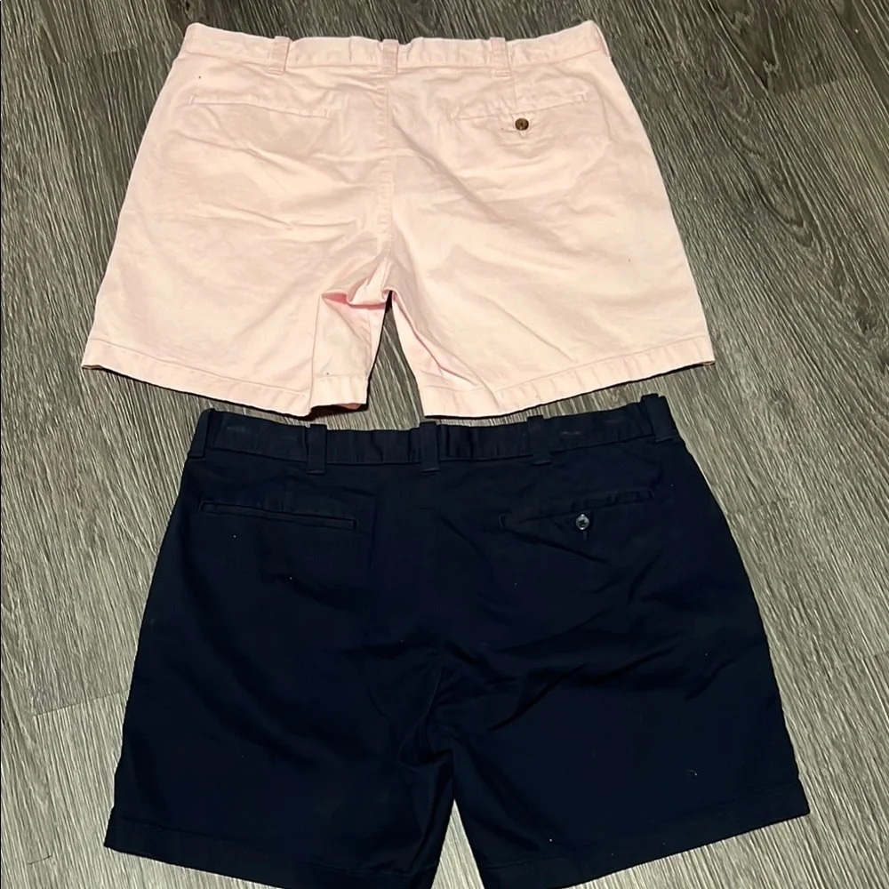 J. Crew Flat Front Pink and Blue Shorts for Casual Style
